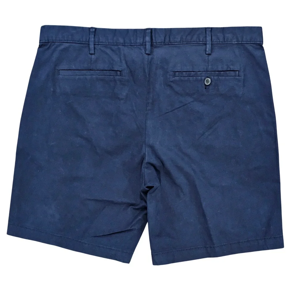 Banana Republic Shorts Mens‎ 38 Navy Lived-In Short Chino Twill Cotton Casual 9